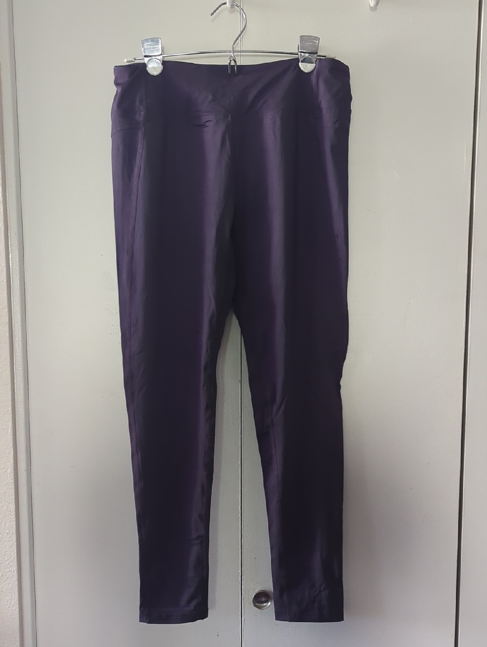 Virus Purple Leggings with Pink Accent Nails